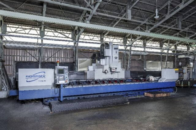 長尺加工におけるフライス加工の対応可能な長さ